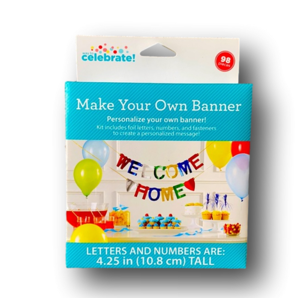 Celebrate Make Your Own Banner Kit - Multicolor